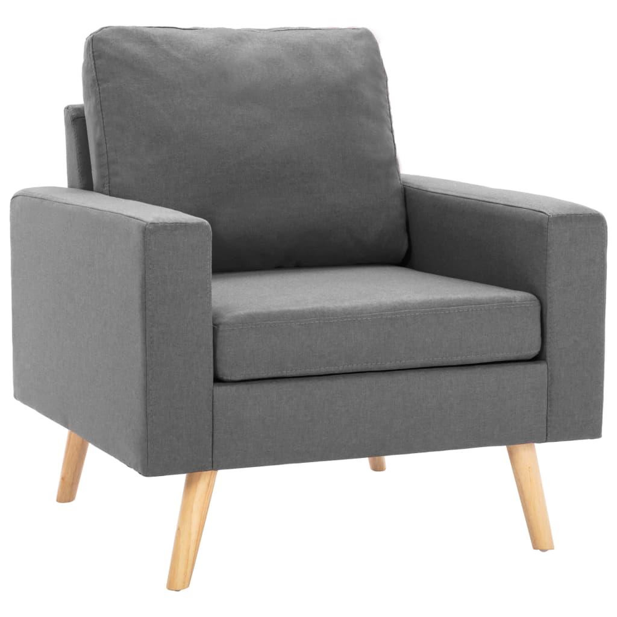 Voir la diapositive 2 : VIDAXL Fauteuil gris fonce tissu