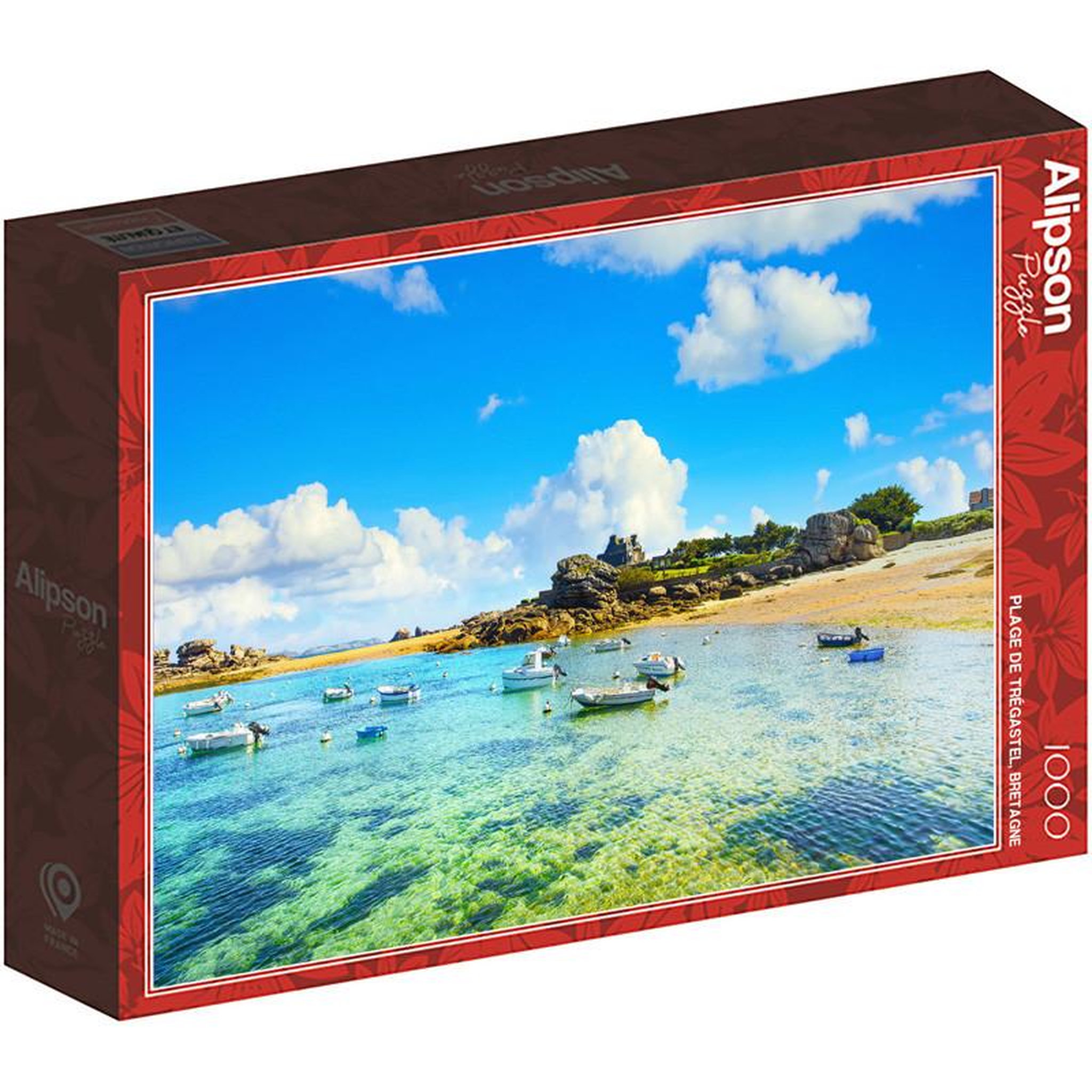 ALIZE Puzzle 1000 pièces Plage de Trégastel – Bretagne – Paysage côtier – Adulte – Alizé