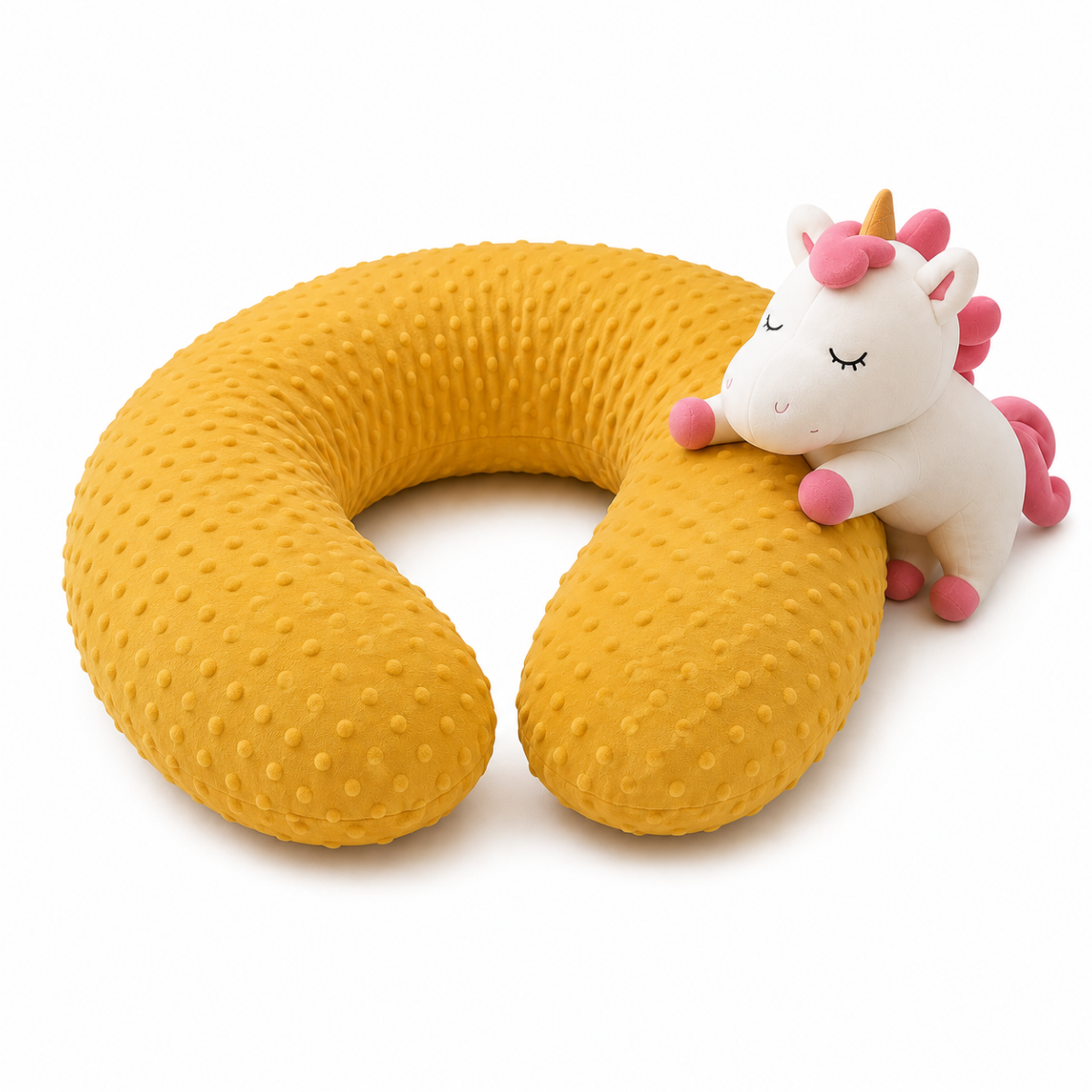 Voir la diapositive 1 : CH'TI BOUT Coussin allaitement XL 205 cm - polyester velours