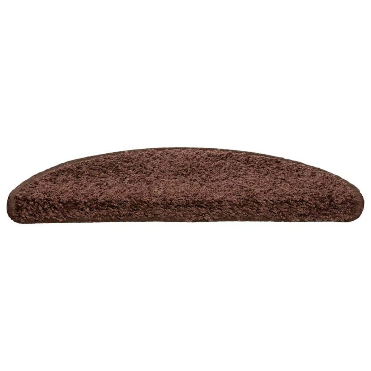 VIDAXL Tapis d'escalier 30 pcs marron 56x17x3 cm