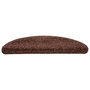 Voir la diapositive 3 : VIDAXL Tapis d'escalier 30 pcs marron 56x17x3 cm