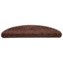 Voir la diapositive 3 : VIDAXL Tapis d'escalier 30 pcs marron 56x17x3 cm