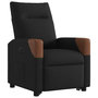 Voir la diapositive 4 : VIDAXL Fauteuil inclinable electrique noir tissu