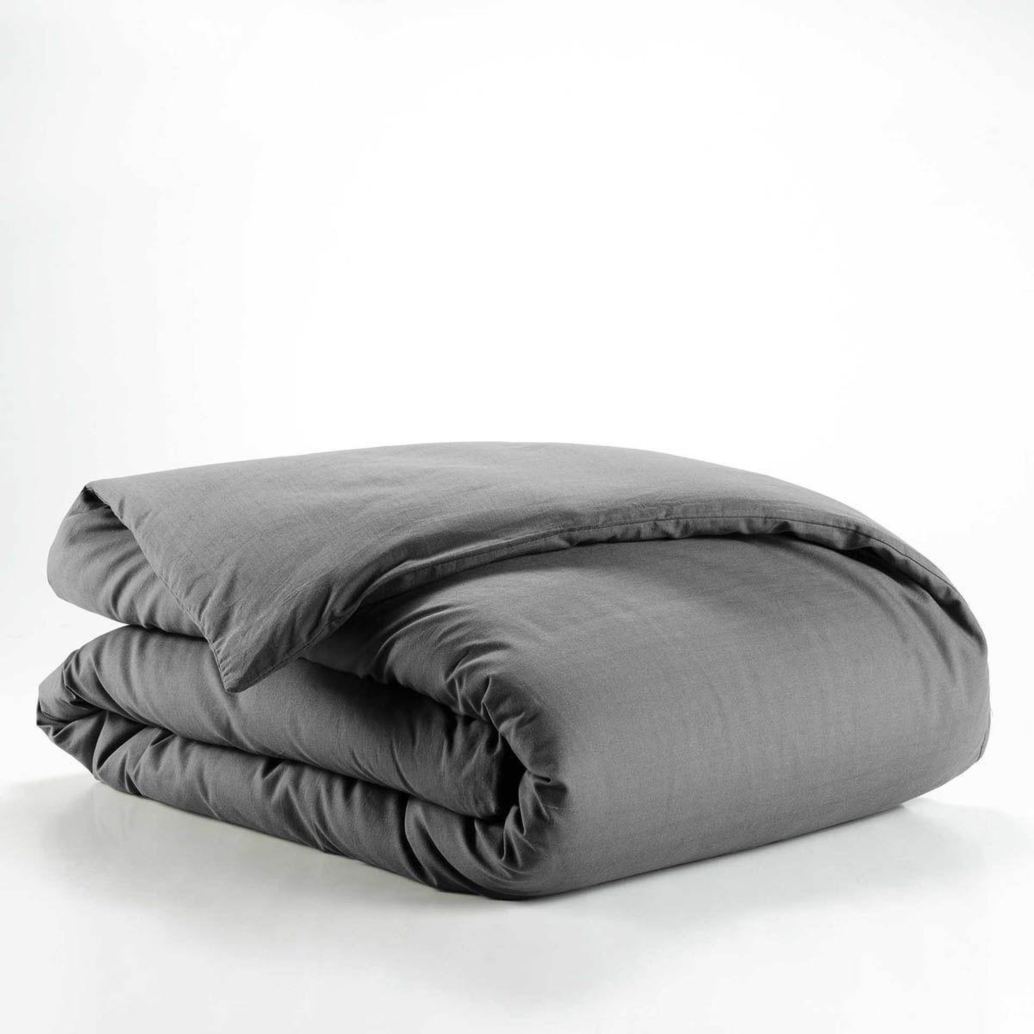 Voir la diapositive 4 : Douceur d'Intérieur Housse de couette  lina  140x200cm anthracite