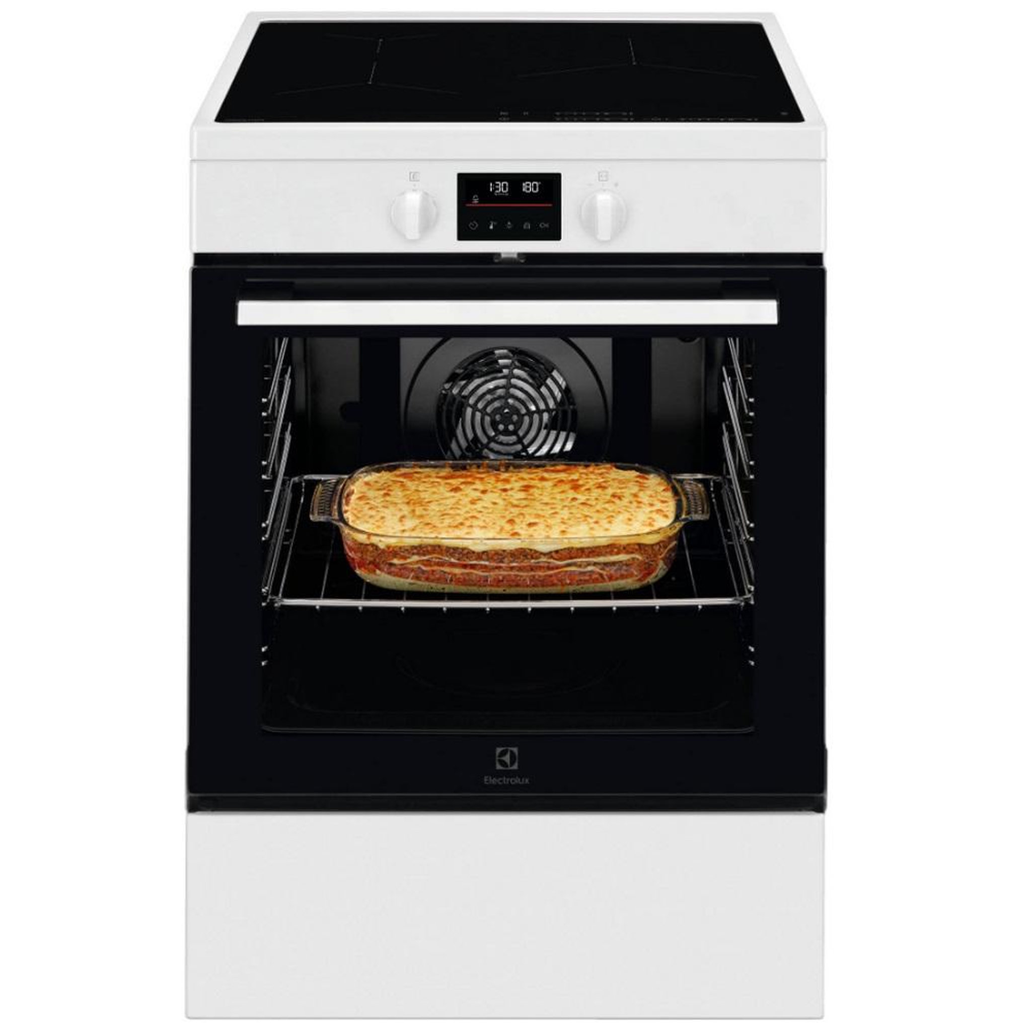 Voir la diapositive 1 : ELECTROLUX Cuisinière induction a+ 73l 3 feux, série 500 surroundcook, blanc - LKI64890BW