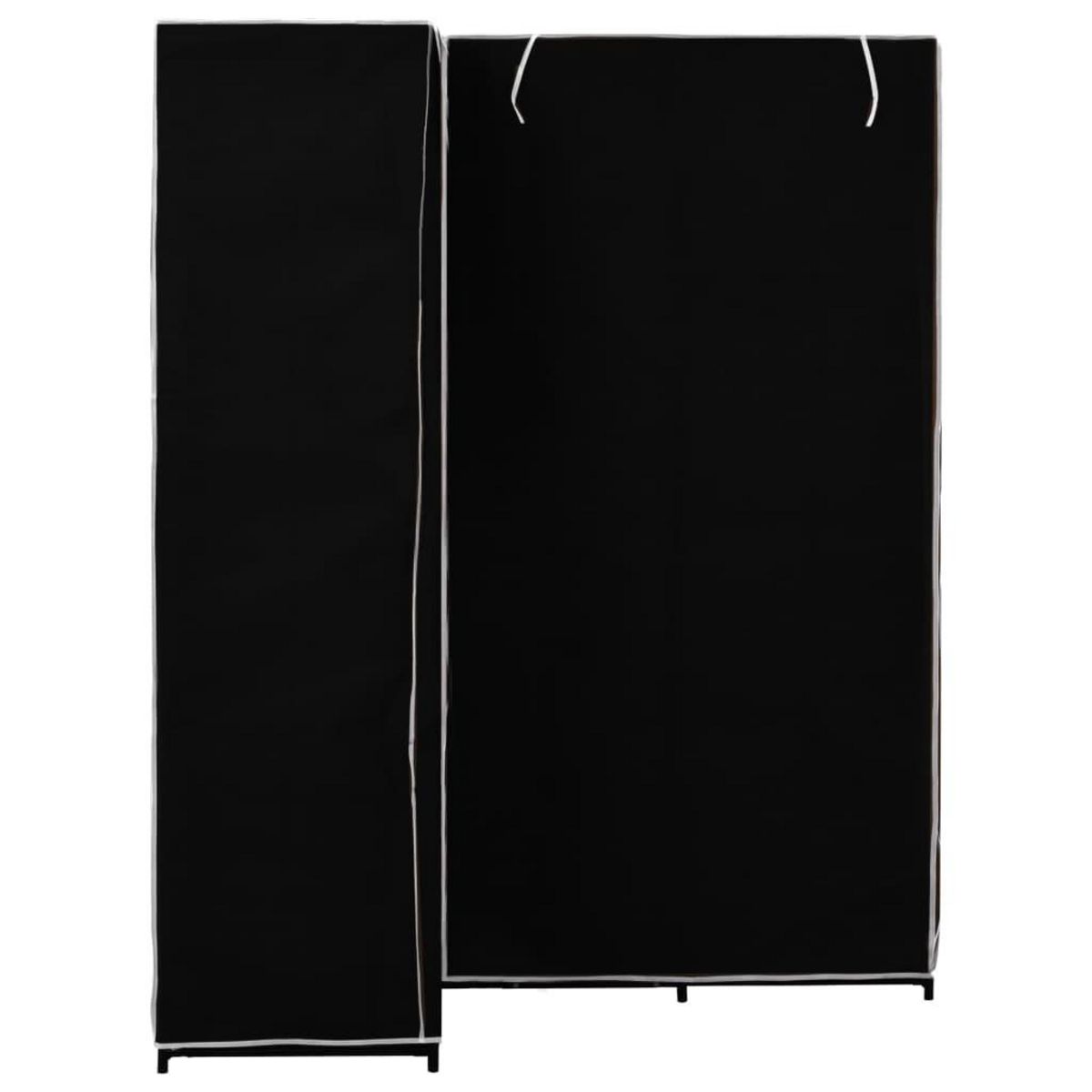 VIDAXL Garde-robe d'angle Noir 130x87x169 cm