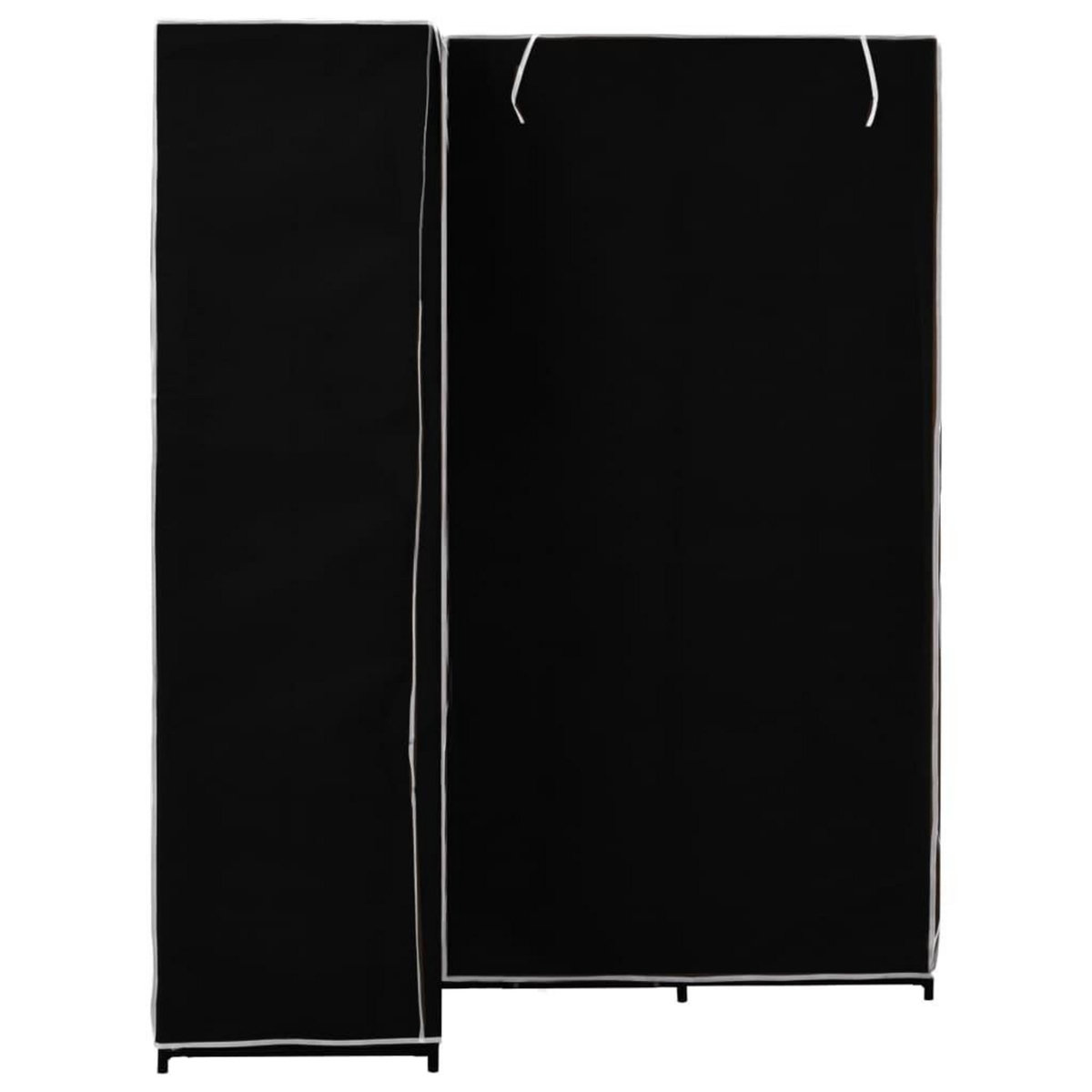 VIDAXL Garde-robe d'angle Noir 130x87x169 cm