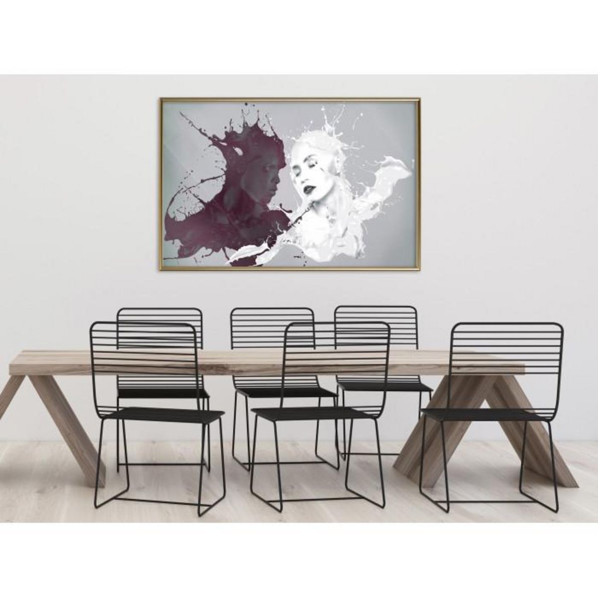 Paris Prix Affiche Murale Encadrée  Well-Matched Couple