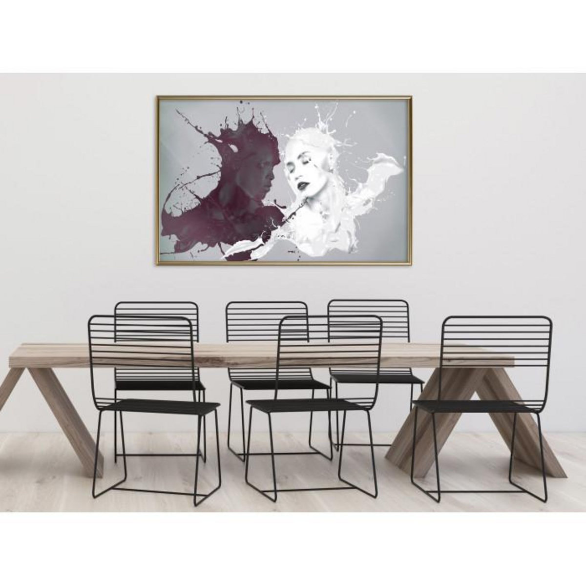 Paris Prix Affiche Murale Encadrée  Well-Matched Couple