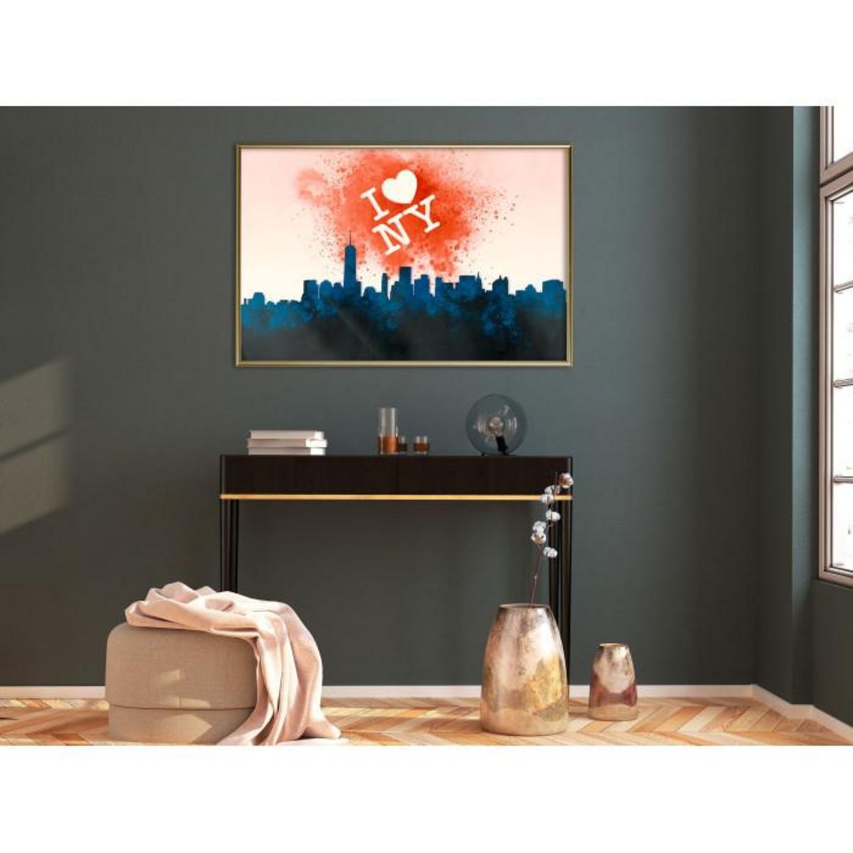 Paris Prix Affiche Murale Encadrée  Inscription Above the City