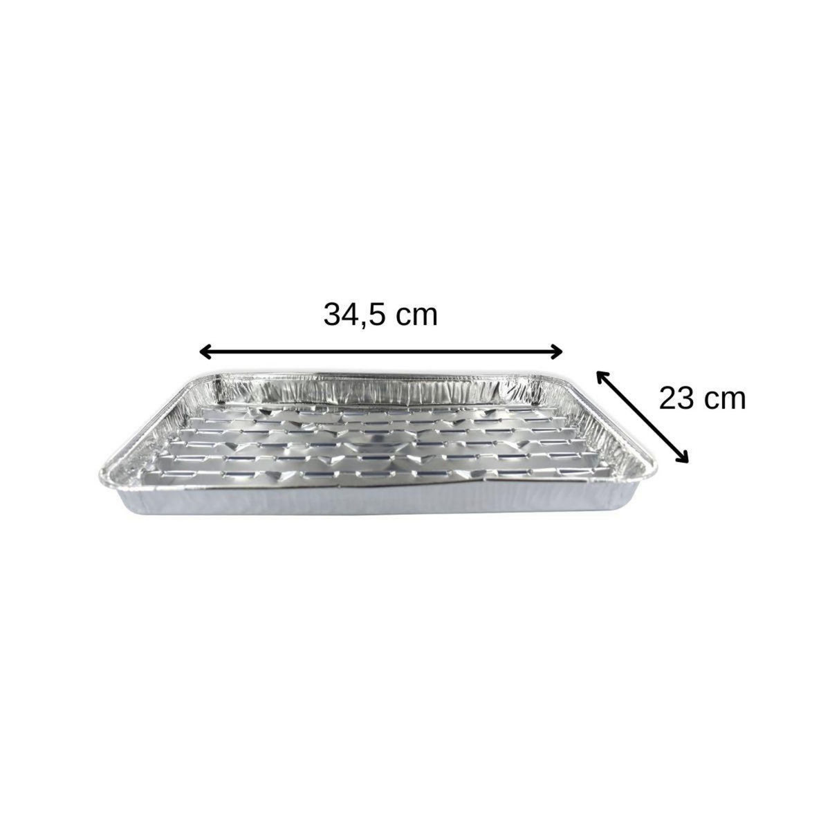 Fackelmann Lot de 5 barquettes en aluminium 34 x 23 cm Fackelmann