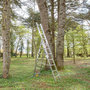 Voir la diapositive 5 : HAILO Echelle transformable 3 plans 3x7 échelons 4,1m/5m en aluminium Hailo HobbyLot