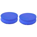 VIDAXL Couvertures de piscines rondes hors sol de 450-457 cm 2 pcs