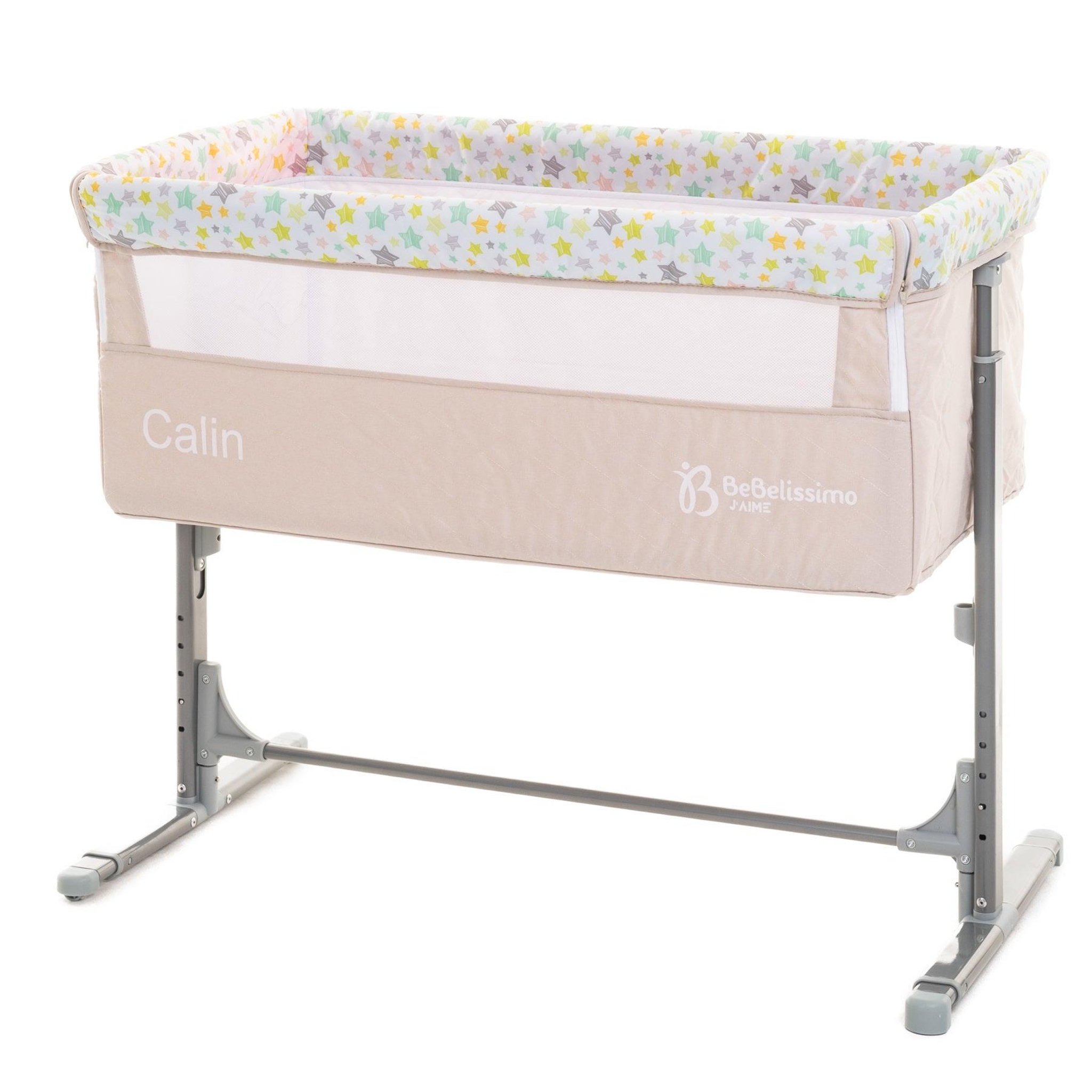 BEBELISSIMO Lit Cododo - berceau bébé - lit bébé - Calin - dès la naissannce - beige