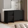 Voir la diapositive 2 : Habitat et Jardin Buffet en bois  Laris 130  - 130 x 44 x 82 cm - Noir