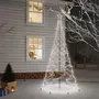VIDAXL Arbre de Noël avec poteau en metal 500 LED blanches froides 3m
