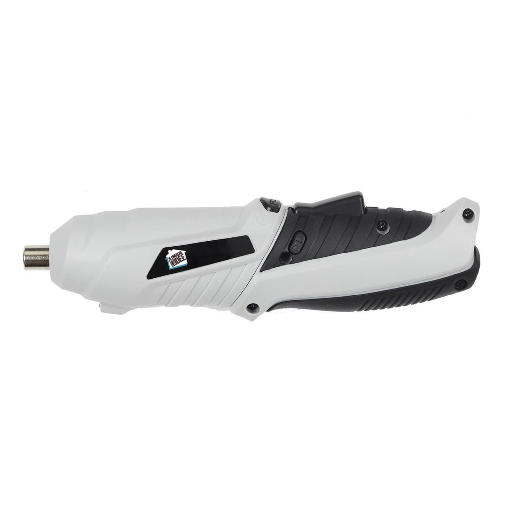 Voir la diapositive 2 : Je cherche une idee Tournevis sans fil  tête rotative  16cm gris & noir