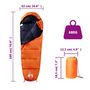 Voir la diapositive 5 : VIDAXL Sac de couchage momie pour adultes camping 3 saisons