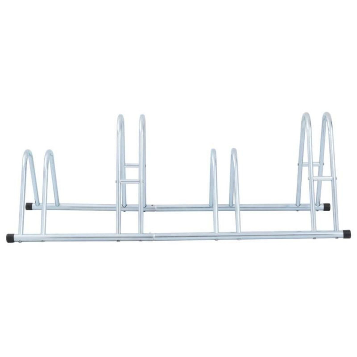 VIDAXL Support de vélo au sol autoportant pour 4 vélos acier galvanisé