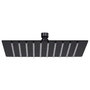 Voir la diapositive 1 : VIDAXL Pomme de douche pluie Acier inoxydable 20x20 cm Carree Noir