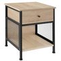 Voir la diapositive 1 : tectake Table de chevet Style industriel 45 x 46 x 555 cm