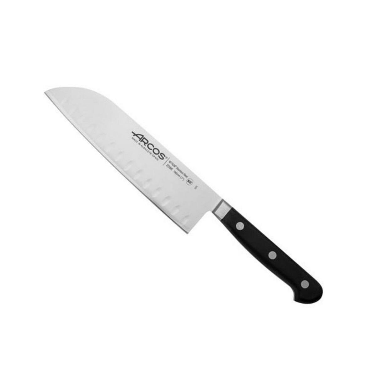 Arcos Couteau santoku alvéolé 18cm acier - 226600
