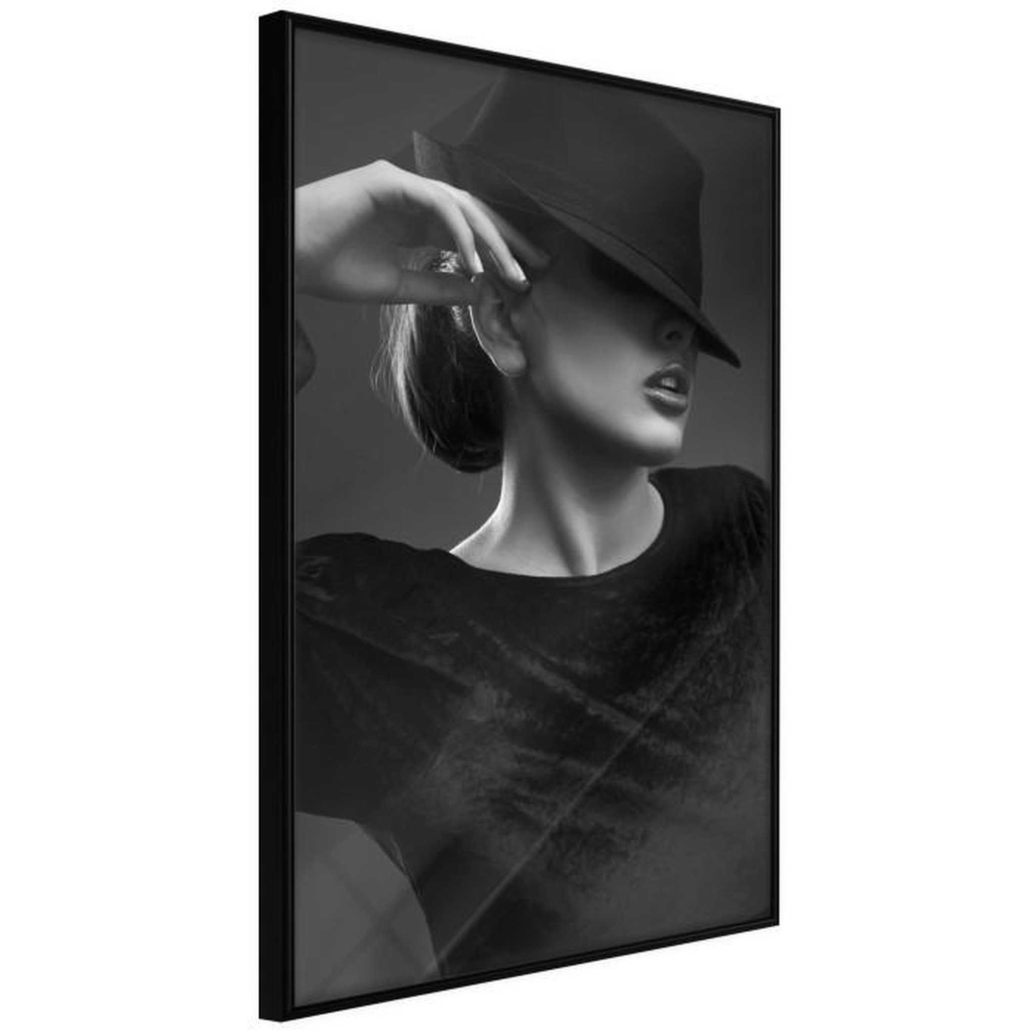 Paris Prix Affiche Murale Encadrée  Coquette. Coloris disponibles : Noir, Jaune
