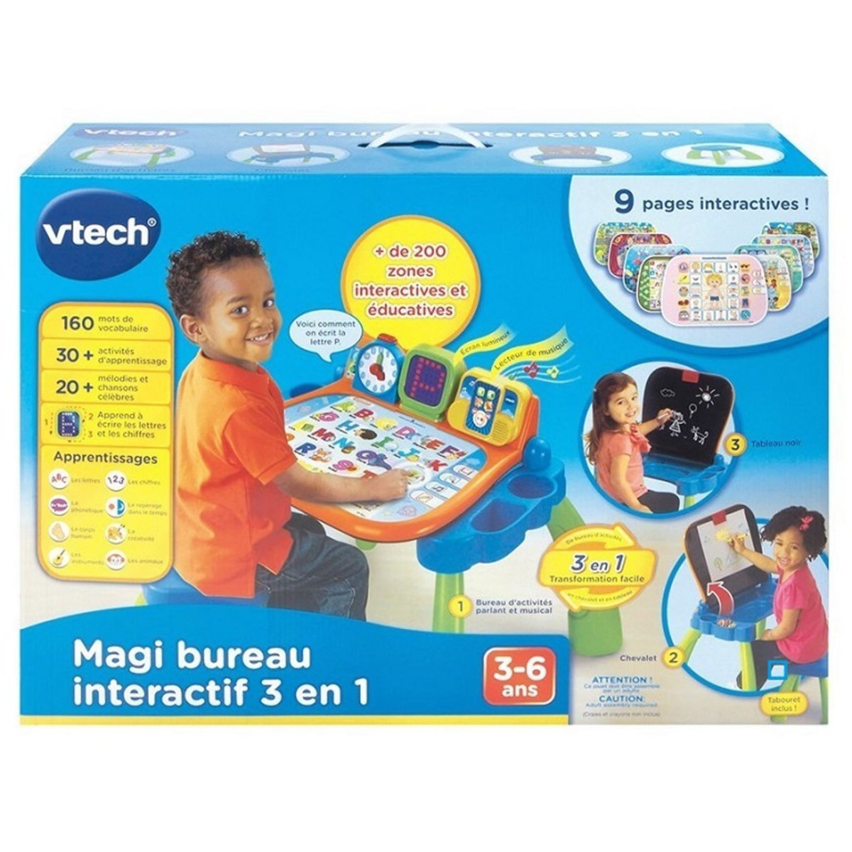 VTECH Magi Bureau Interactif 3 en 1 - Dès 3 ans 