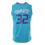  Charlotte 32 Maillot de basket Bleu Homme Sport Zone