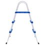 Voir la diapositive 2 : VIDAXL Echelle de piscine Bleu et blanc 84 cm Acier