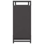 Voir la diapositive 6 : VIDAXL Portant de bois chauffage noir 90x28x65 cm