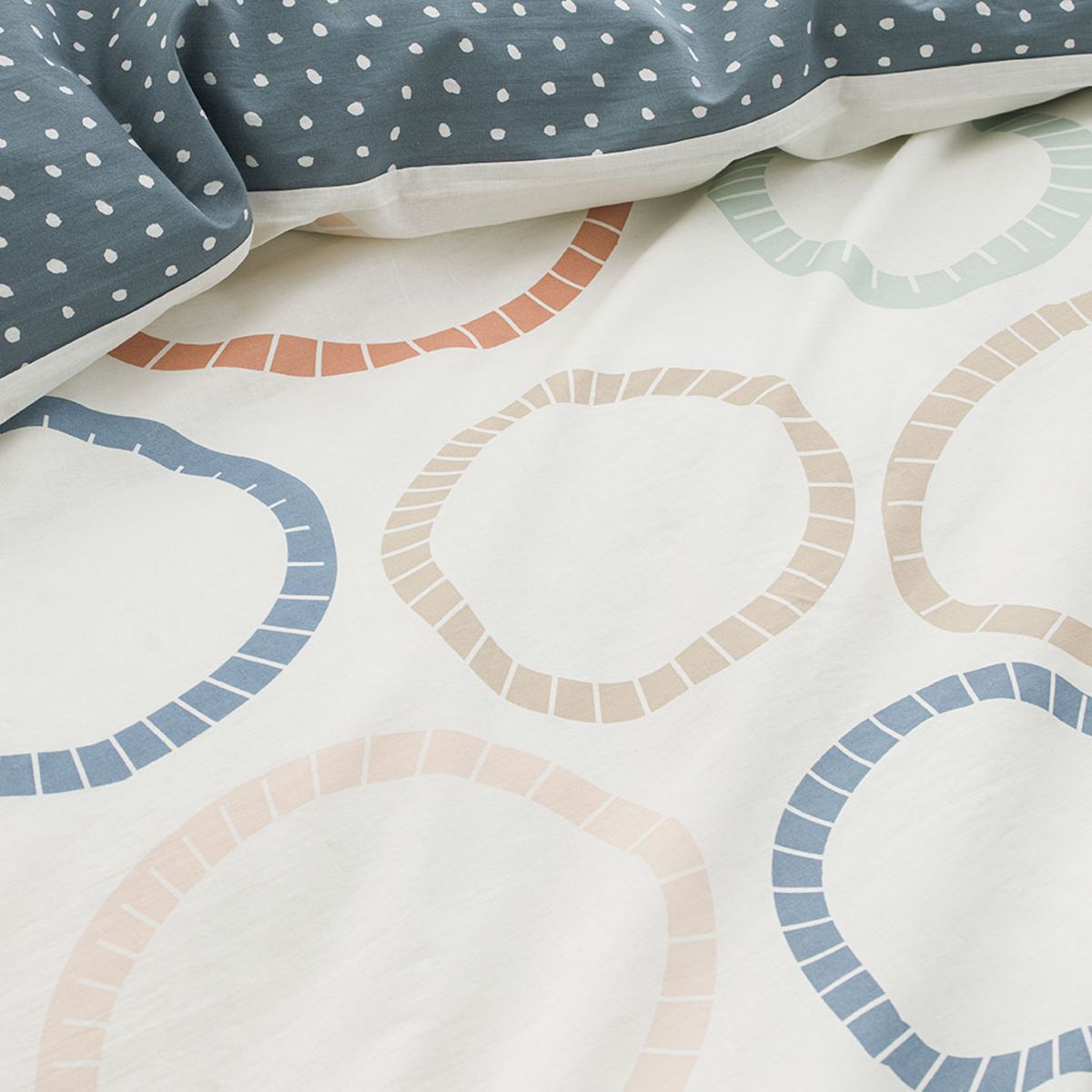 TODAY Parure housse de couette imprimé coton 57 fils GABIN