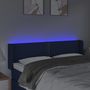 Voir la diapositive 4 : VIDAXL Tete de lit a LED Bleu 147x16x78/88 cm Tissu