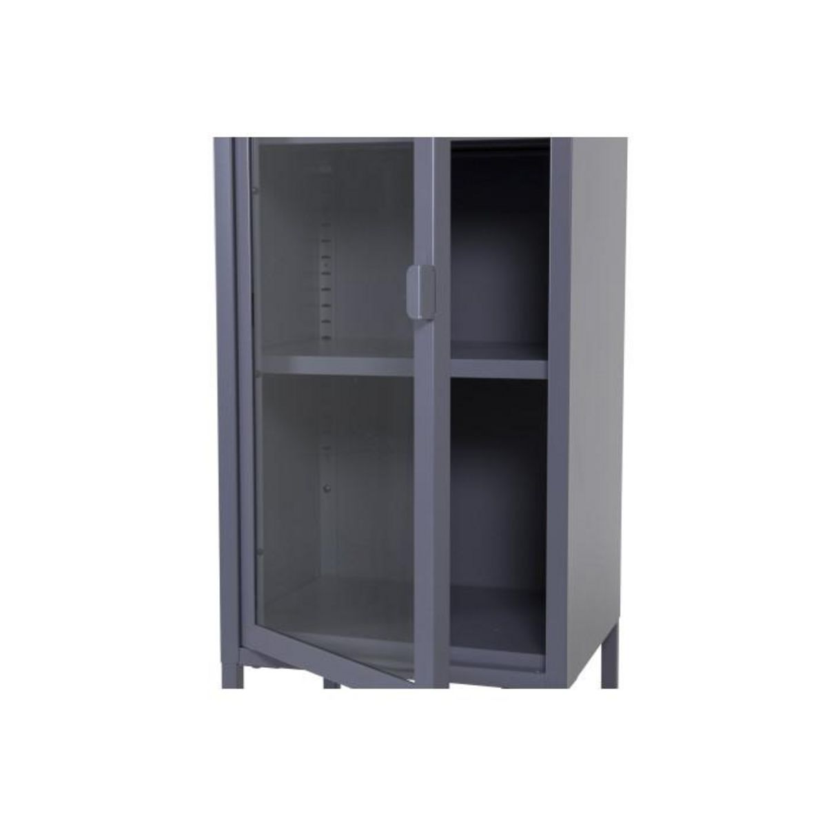 Paris Prix Vitrine Avec Porte en Verre  Misha  150cm Gris