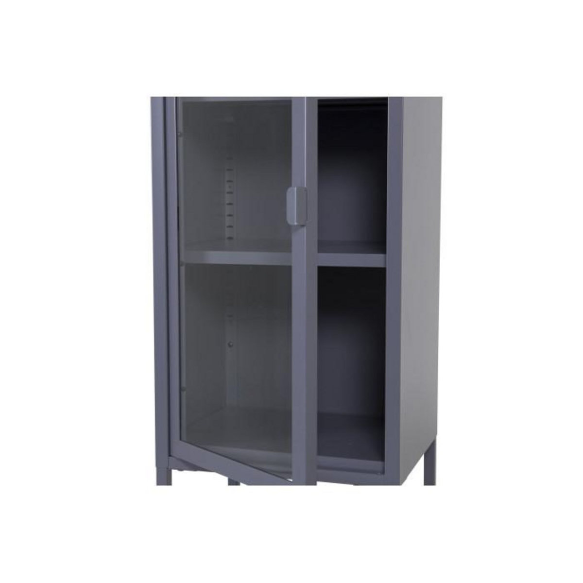 Paris Prix Vitrine Avec Porte en Verre  Misha  150cm Gris