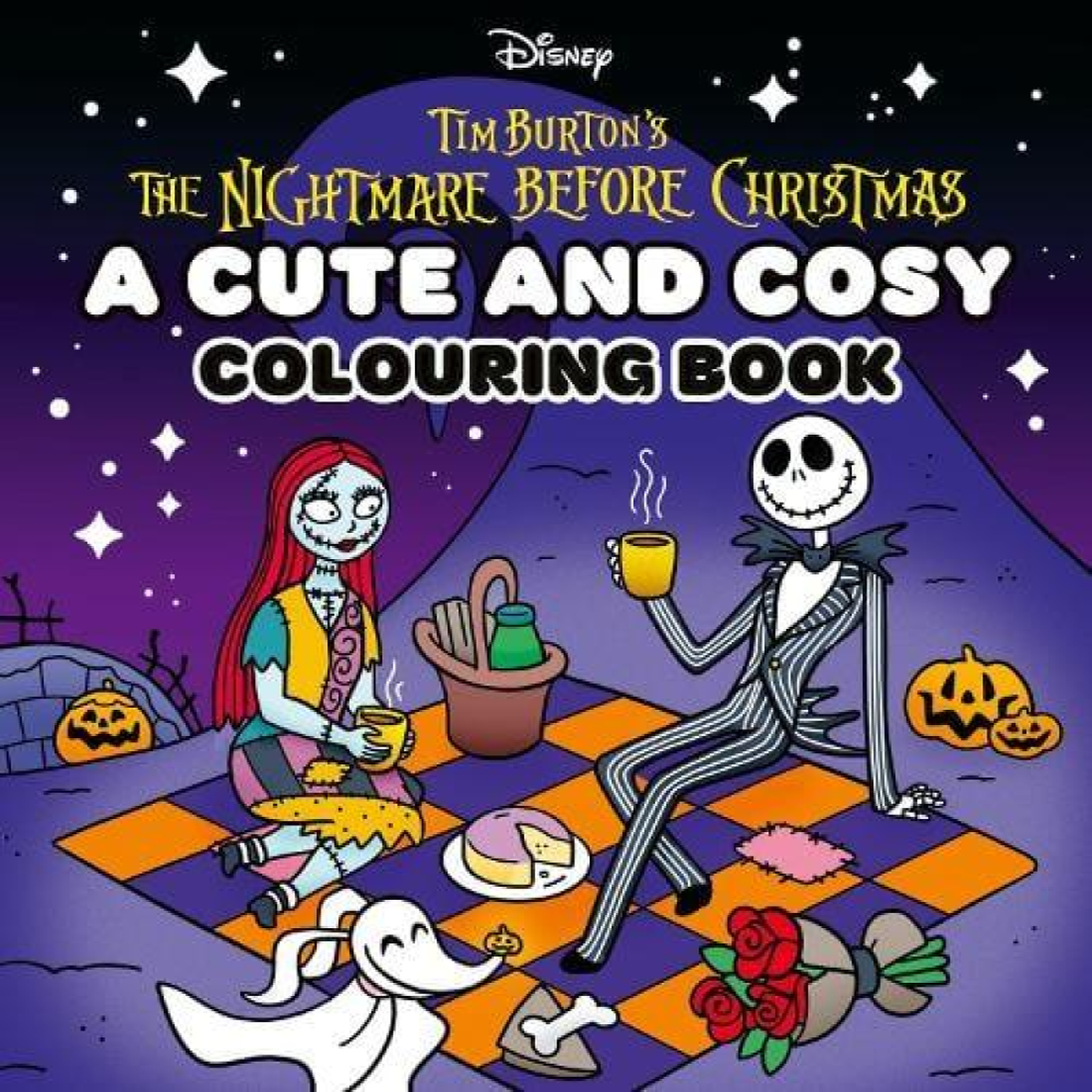 LIVRES Disney Tim Burton's The Nightmare Before Christmas: A Cute and Cosy Colouring Book