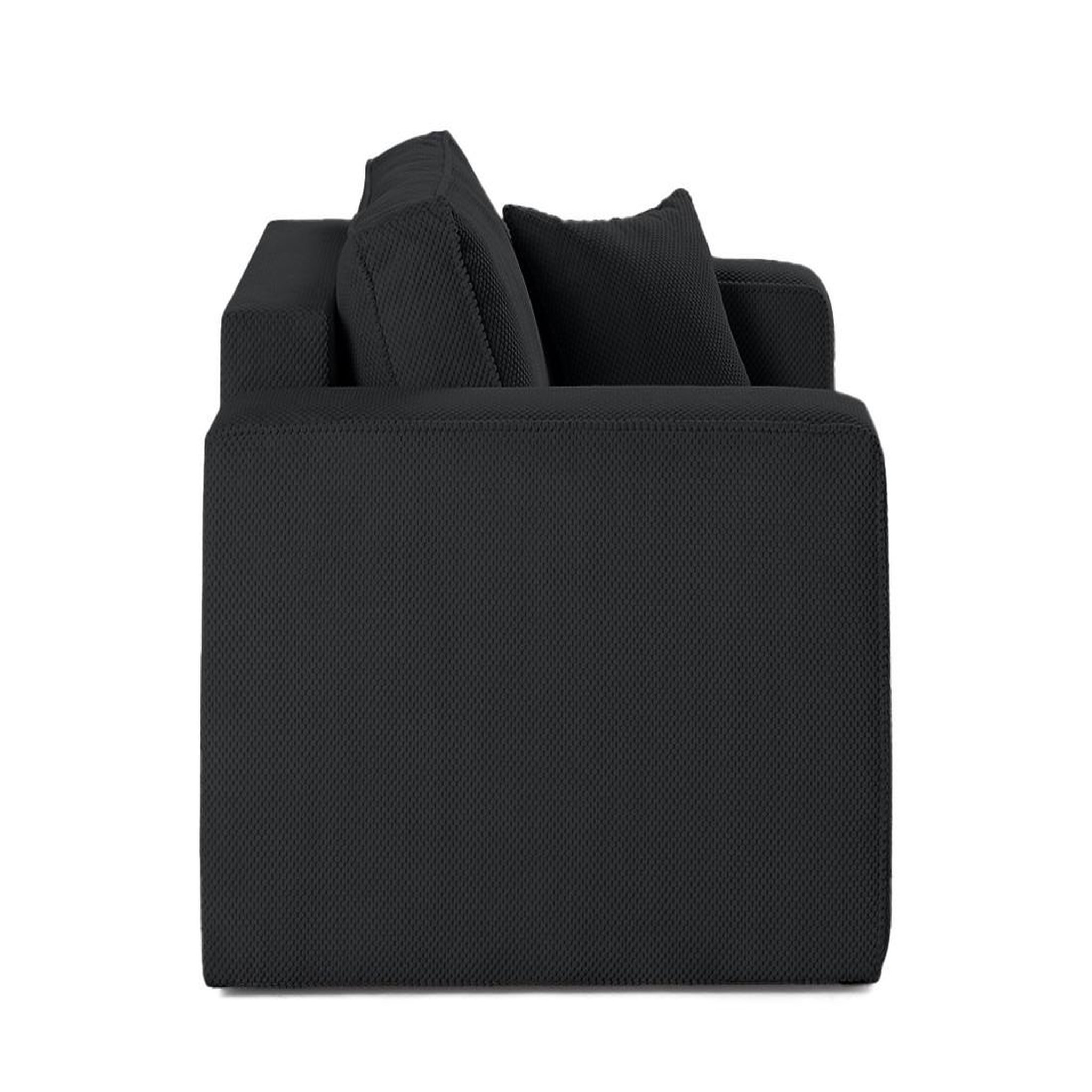 Voir la diapositive 2 : BEST MOBILIER Topaze - fauteuil - en velours texturé