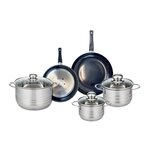 ELO Ensemble de 2 Poêles de cuisson 20 et 24 cm et 3 faitouts 14, 16 et 20 cm Elo Prima Brillant