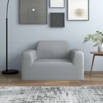 VIDAXL Housse extensible de canape Gris Jersey de polyester