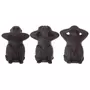 ATMOSPHERA Ensemble de 3 singes sagesse en résine 23 cm