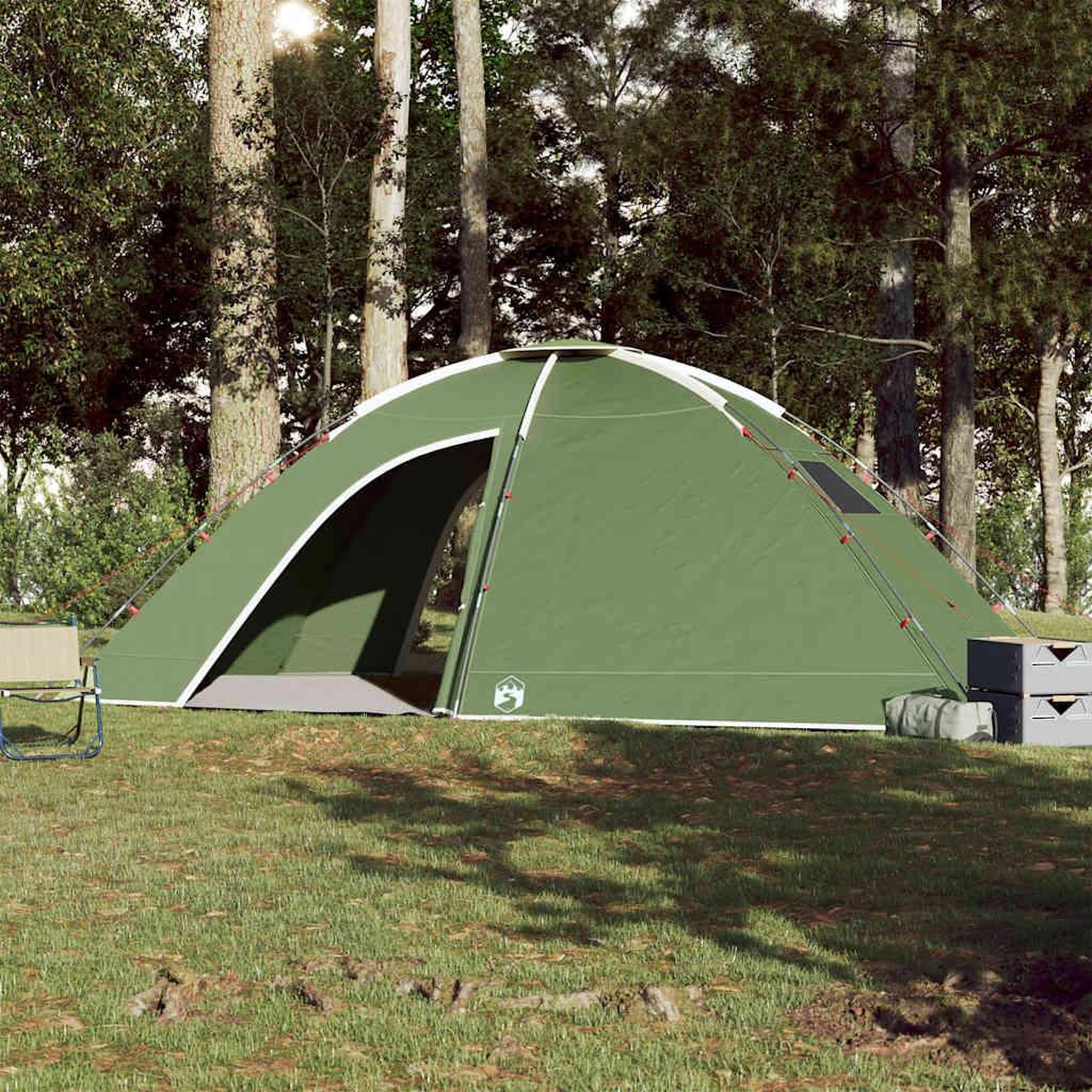 Voir la diapositive 3 : VIDAXL Tente de camping 8 personnes vert impermeable
