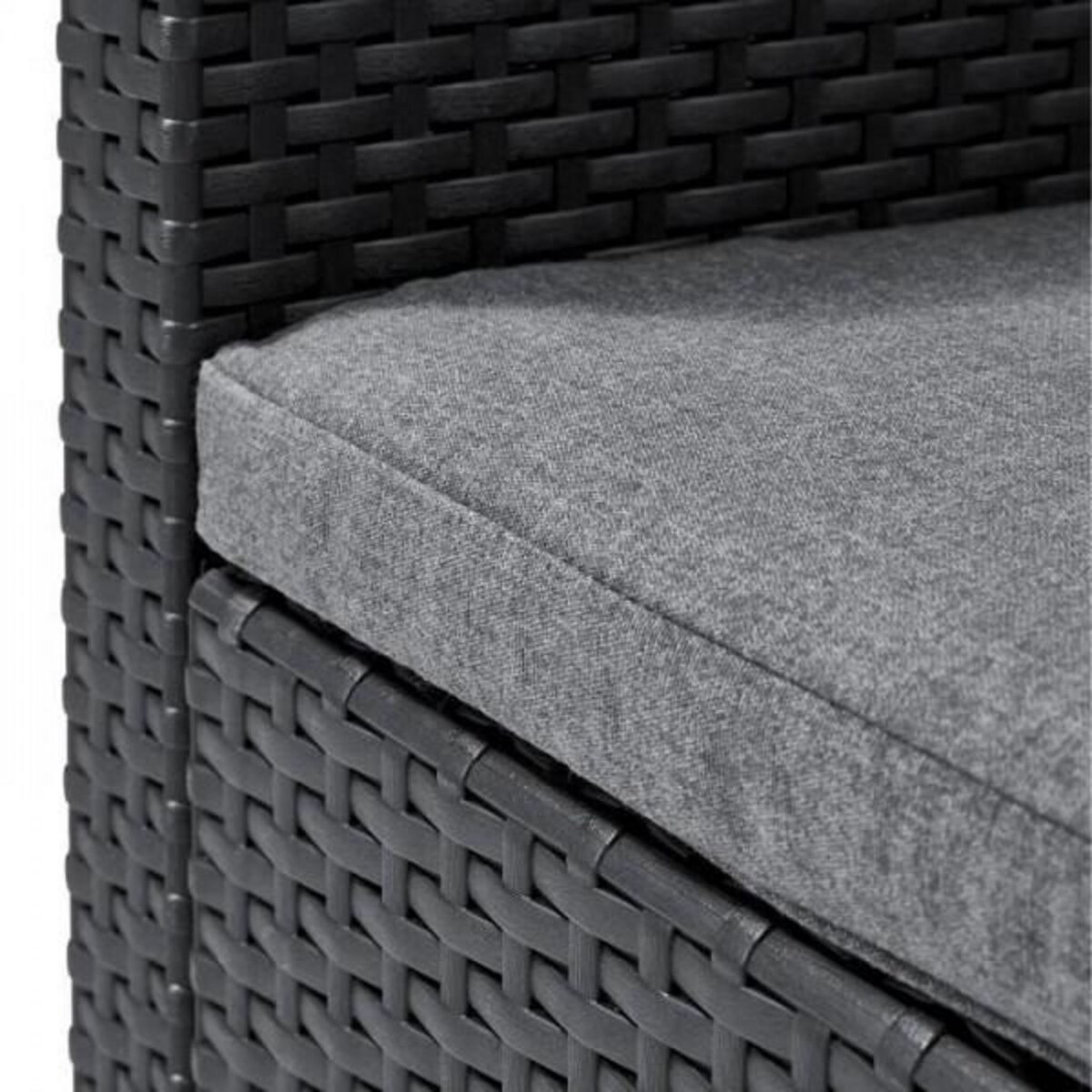 ALLIBERT by KETER Fauteuil de jardin avec coussin - en résine - Allibert by KETER - SanRemo - Gris graphite