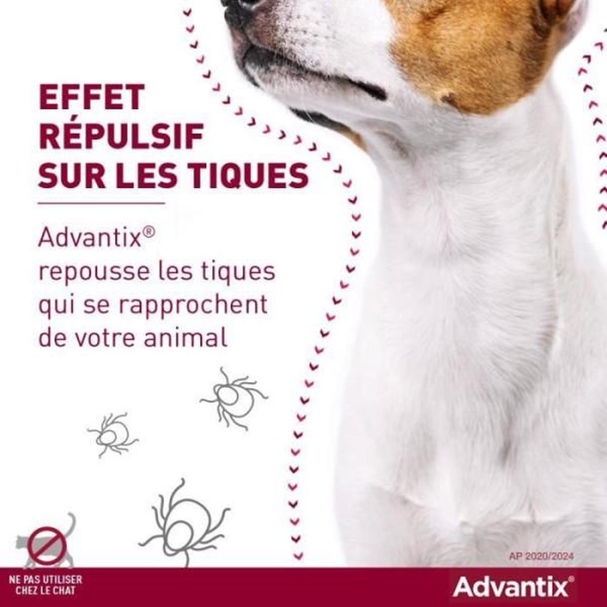 Voir la diapositive 5 : Advantix Advantix chien solution antiparasitaire tres grande race 40 a 60kg 6 pipettes
