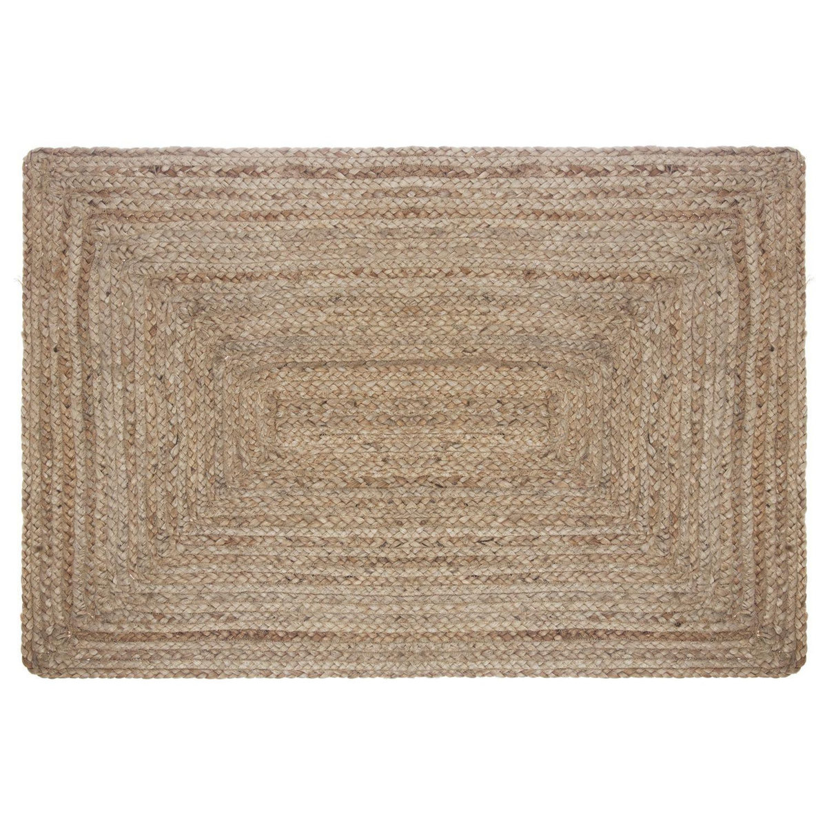 ATMOSPHERA Tapis rectangulaire en jute Scandi - L. 60 x l. 90 cm - Marron