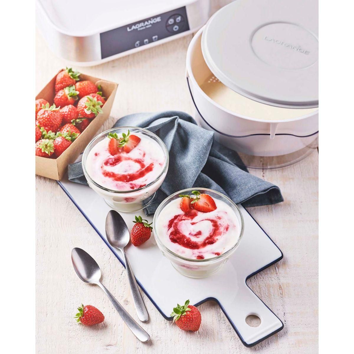 LAGRANGE Yaourtière et fromagère ligne + goupillon et entonnoir 459605