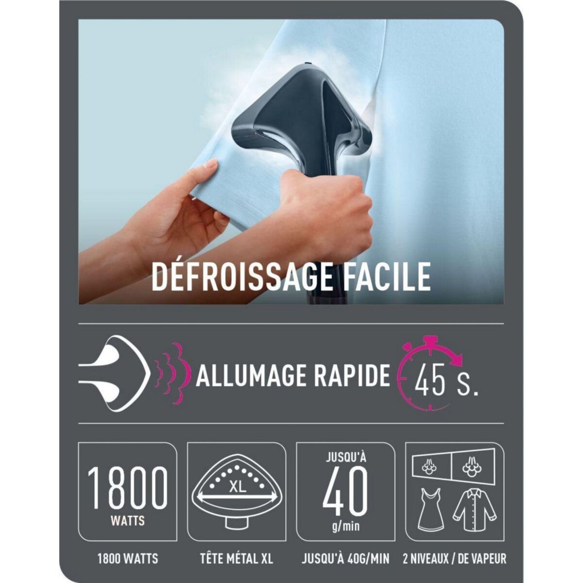 CALOR Défroisseur vapeur IT2461C0 Pro Style One