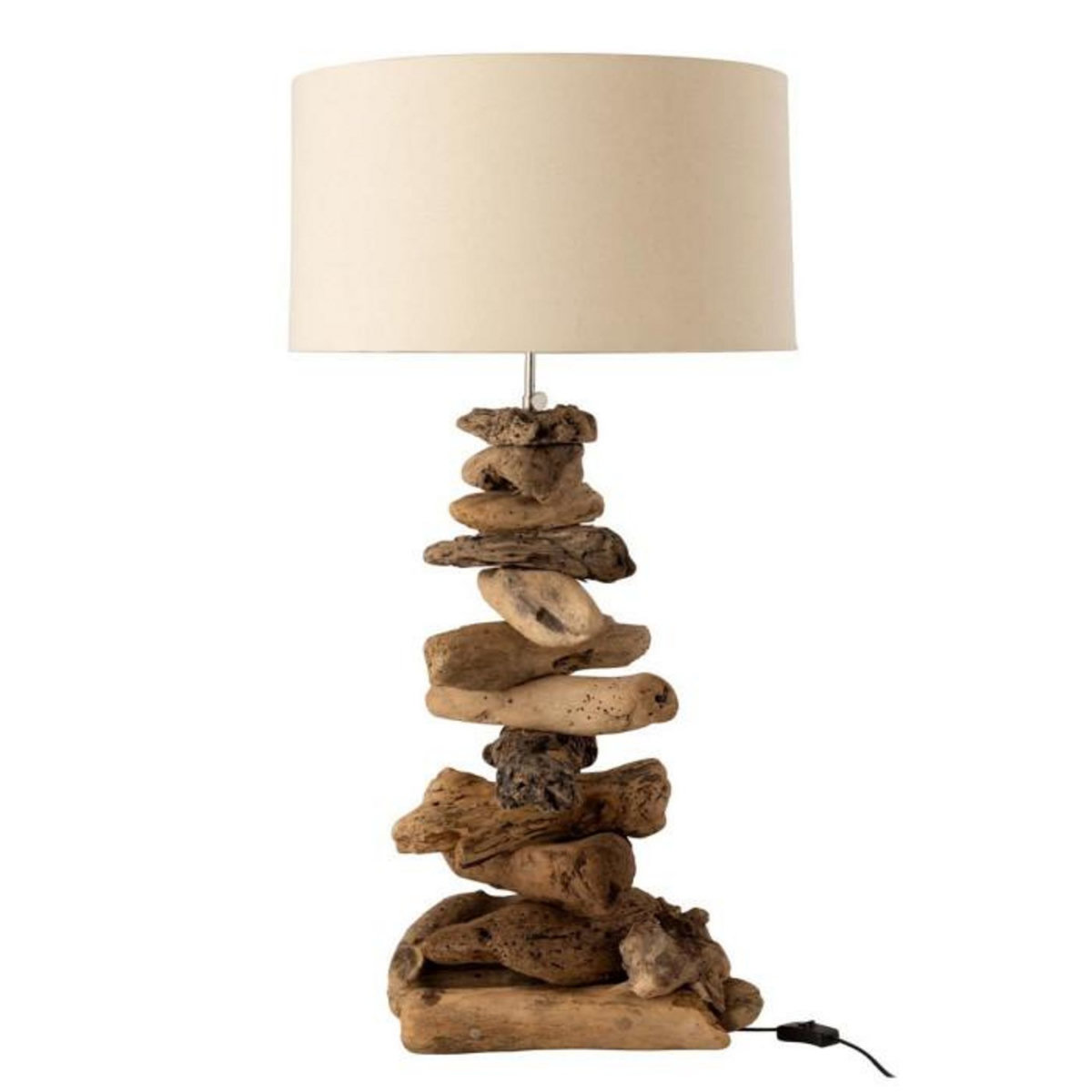 Paris Prix Lampe à Poser Design  Bois Flotté  63cm Naturel