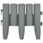 Voir la diapositive 3 : VIDAXL Bordures de pelouse 36 pcs Gris 10 m PP