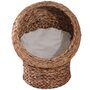 Voir la diapositive 4 : PAWHUT PawHut Panier chat lit chat cosy grand confort dim. 42L x 33l x 52H cm coussin moelleux beige inclus