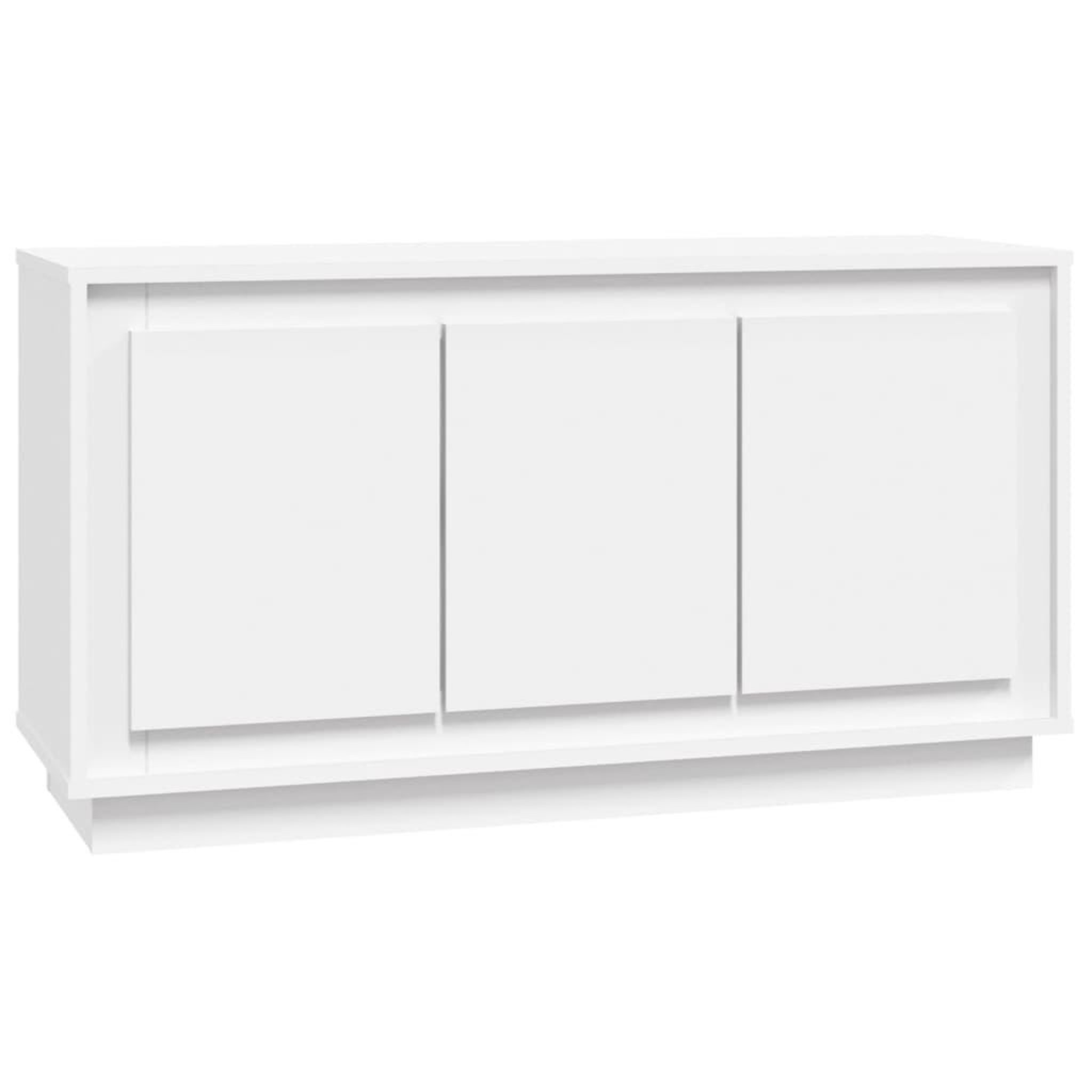 Voir la diapositive 2 : VIDAXL Buffet blanc 102x35x55 cm bois d'ingenierie